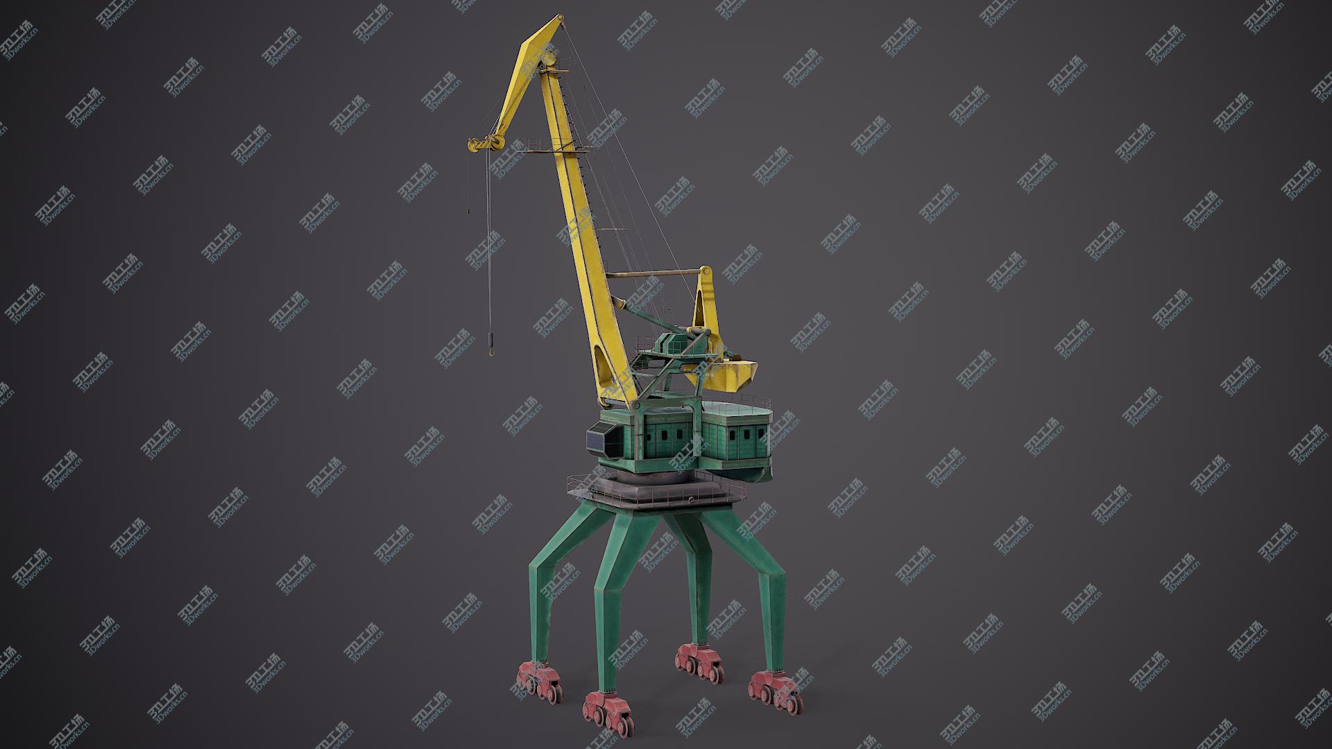 images/goods_img/2021040233/3D model Port Crane Green/2.jpg